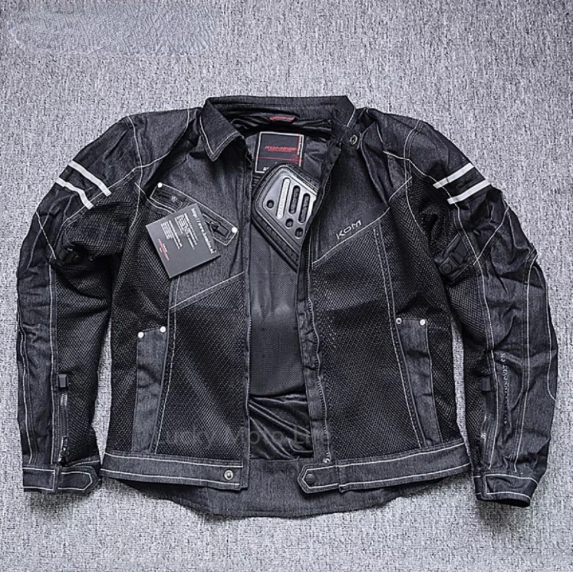 Tankcanvas Jacket Spring Breathable Denim Mesh Racing Ride High-performance Drop Resistance Clothing Motorcycle Jacket-Tankcanvas