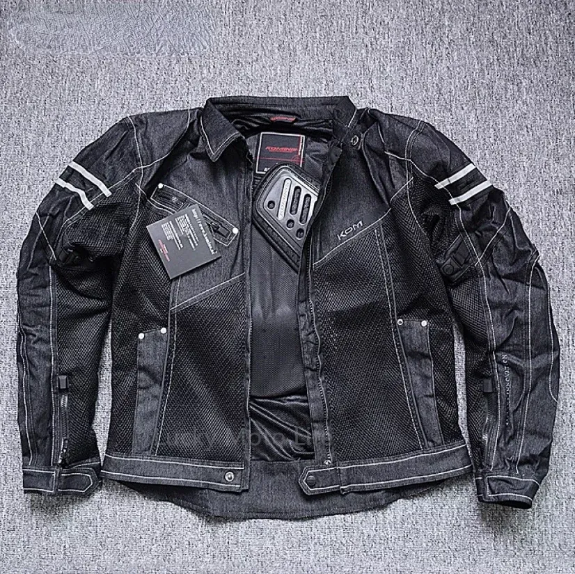 Tankcanvas Jacket Spring Breathable Denim Mesh Racing Ride High-performance Drop Resistance Clothing Motorcycle Jacket-Tankcanvas