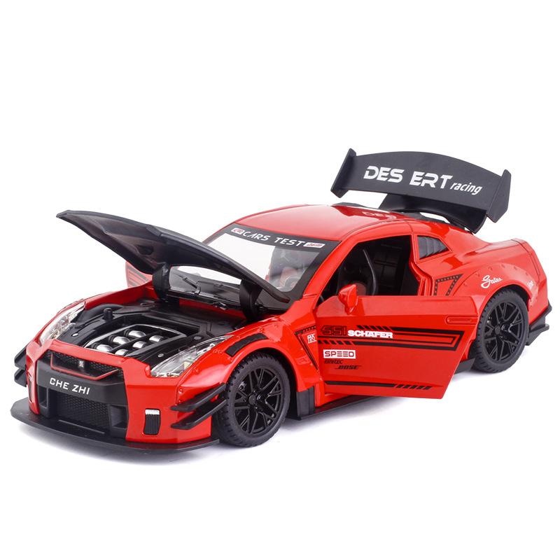 TANKCANVAS-Die-casting model car 1:24 Nissan God of War GTR simulation alloy static model