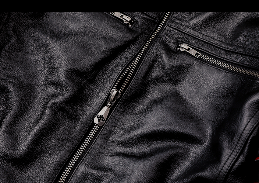 Tankcanvas New Motorcycle Jacket Men Cowhide Motocross Jacket Leather Winter Windproof Racing Suit Wear-resistant Moto Clothing For Harley-Tankcanvas
