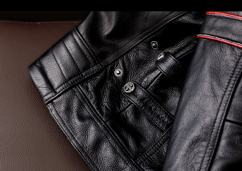 Tankcanvas New Motorcycle Jacket Men Cowhide Motocross Jacket Leather Winter Windproof Racing Suit Wear-resistant Moto Clothing For Harley-Tankcanvas