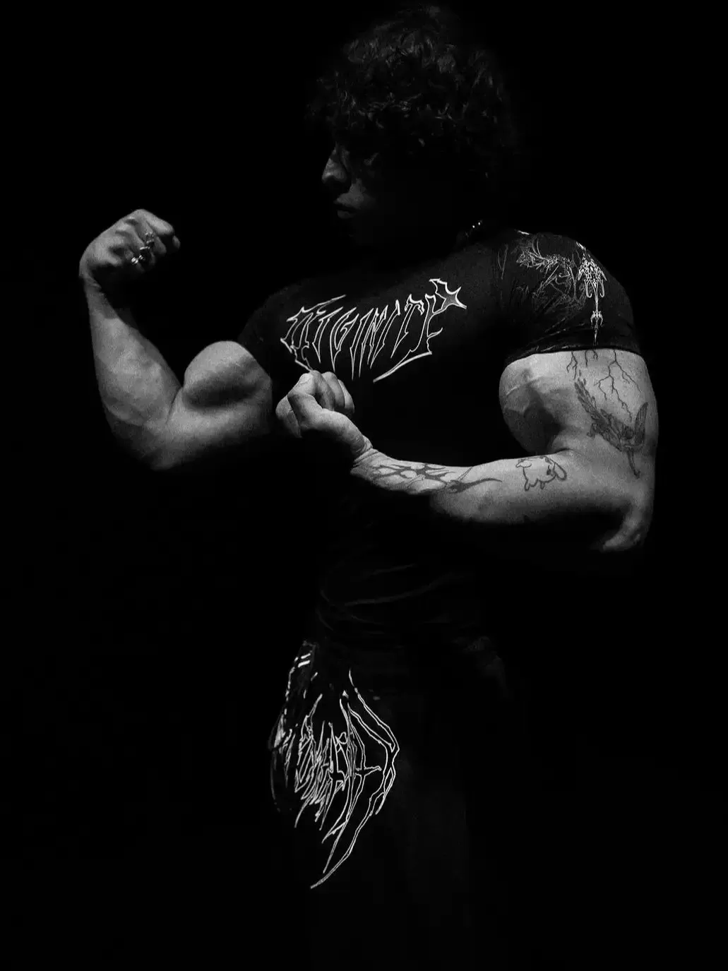 Tankcanvas Compression Shirt Short Sleeve 2025 Tops Muscle GYM Fitness in Black Body Shape Fit Reveal Figures-Tankcanvas