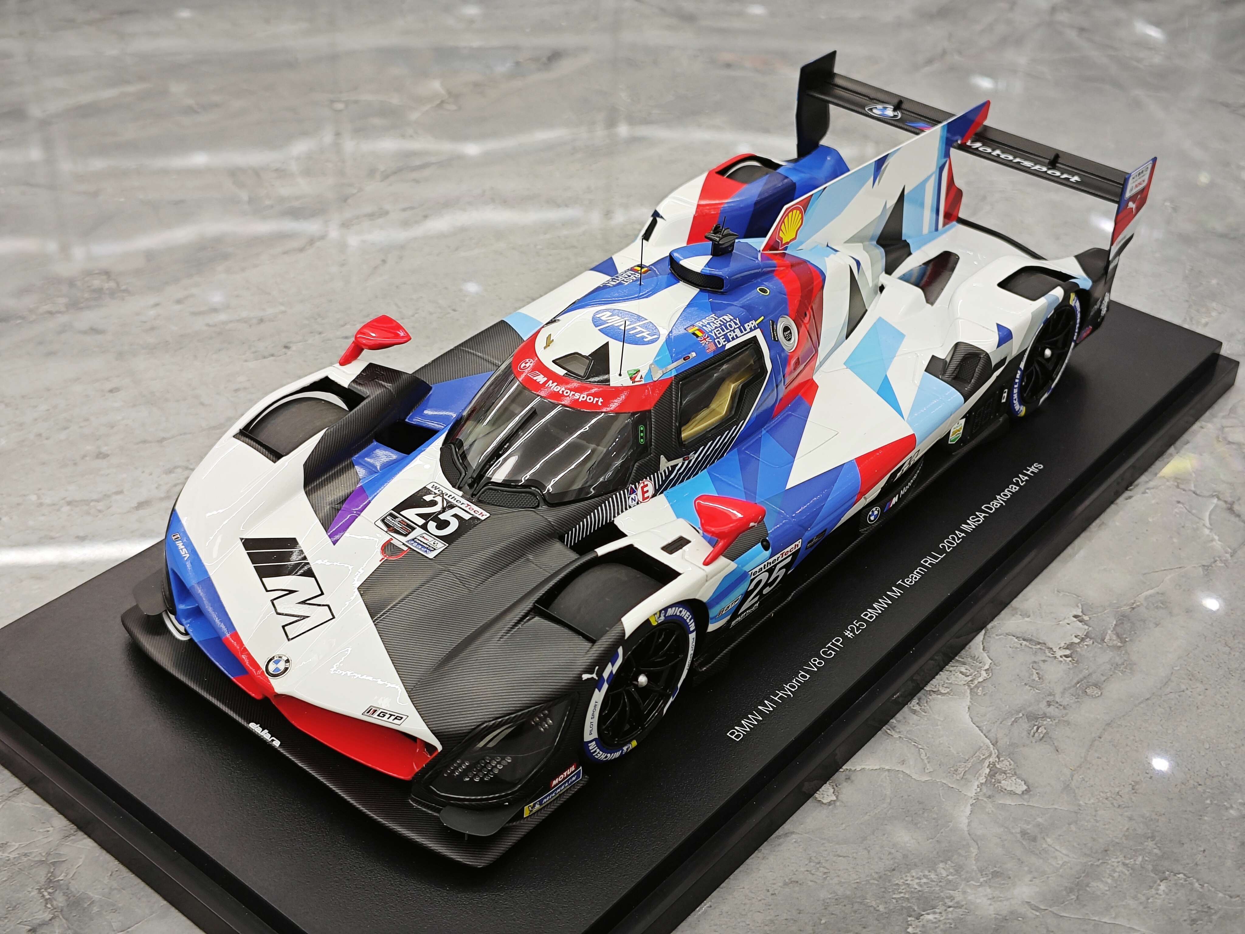 TANKCANVAS-Diecast Model Car 1:24 For BMW M-Hybrid Simulation Alloy Static Model