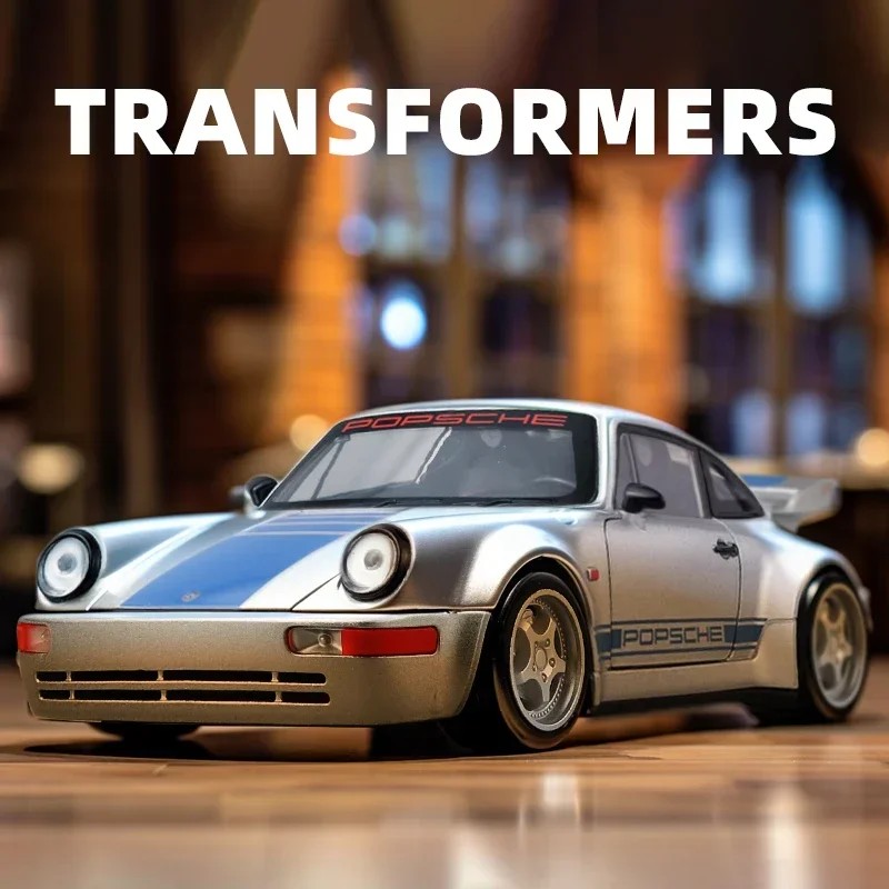 TANKCANVAS-Diecast Model Car 1:24 For Porsche 964 RS Classic Simulation Alloy Static Model