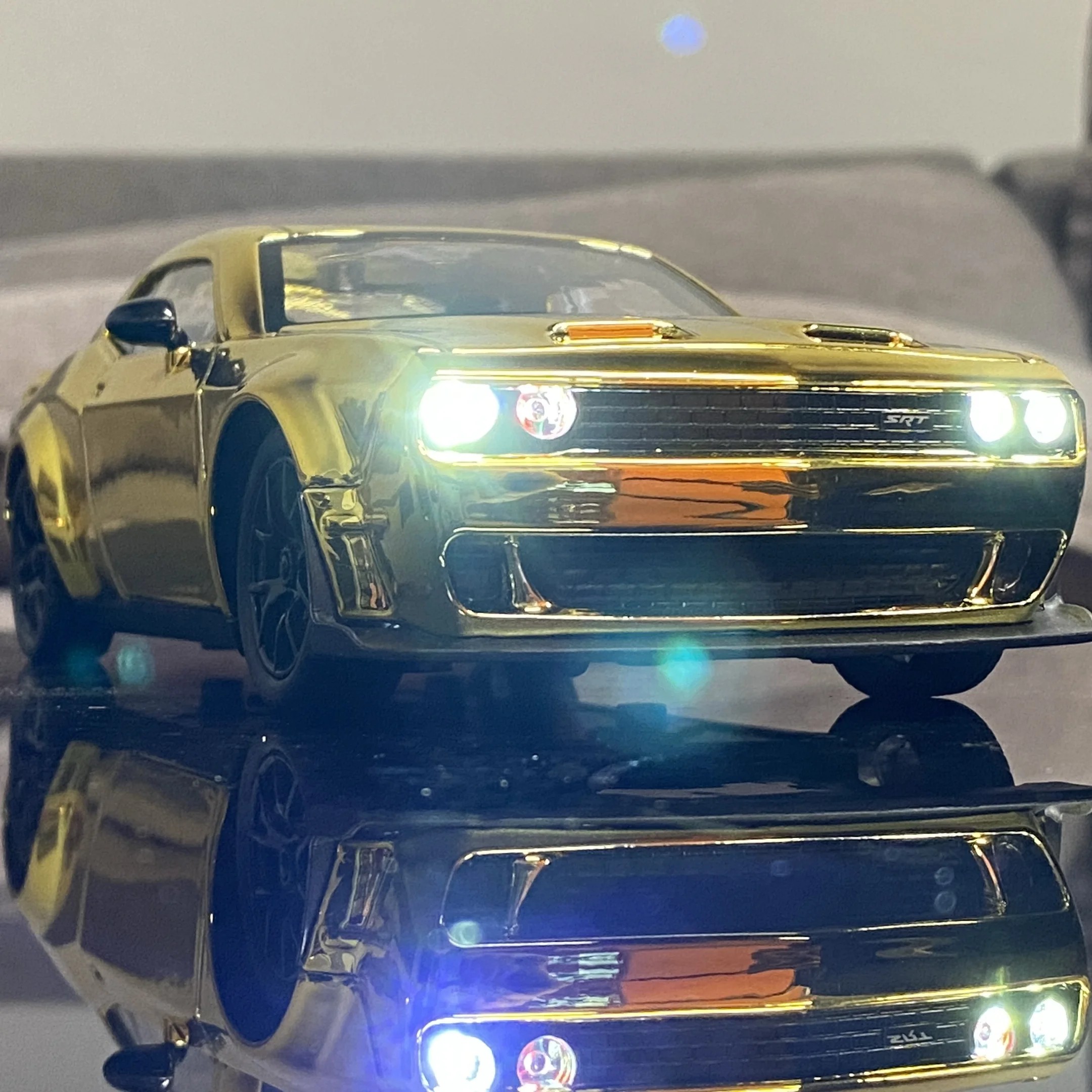 TANKCANVAS-Diecast Model Car For 1:24 Dodge Challenger Hellcat Redeye Simulation Alloy Static Model