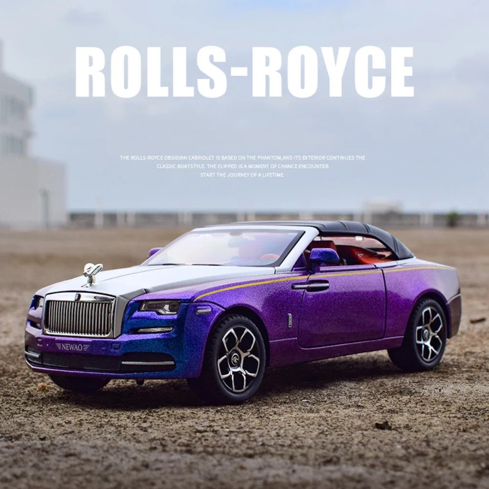 TANKCANVAS-Diecast Model Car For 1:24  1:24 Alloy Rolls Royce Dawn Simulation Alloy Static Model