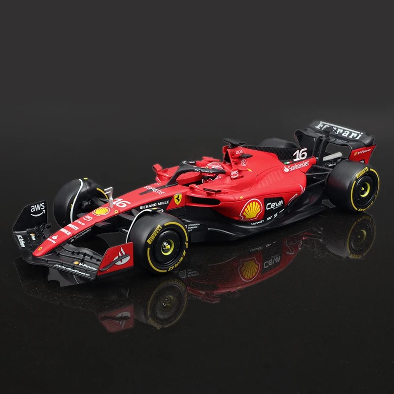 TANKCANVAS-1:24 For Ferrari SF23 Racing 2023 F1 Formula Car Static Diecast Alloy Model With Plastic Driver