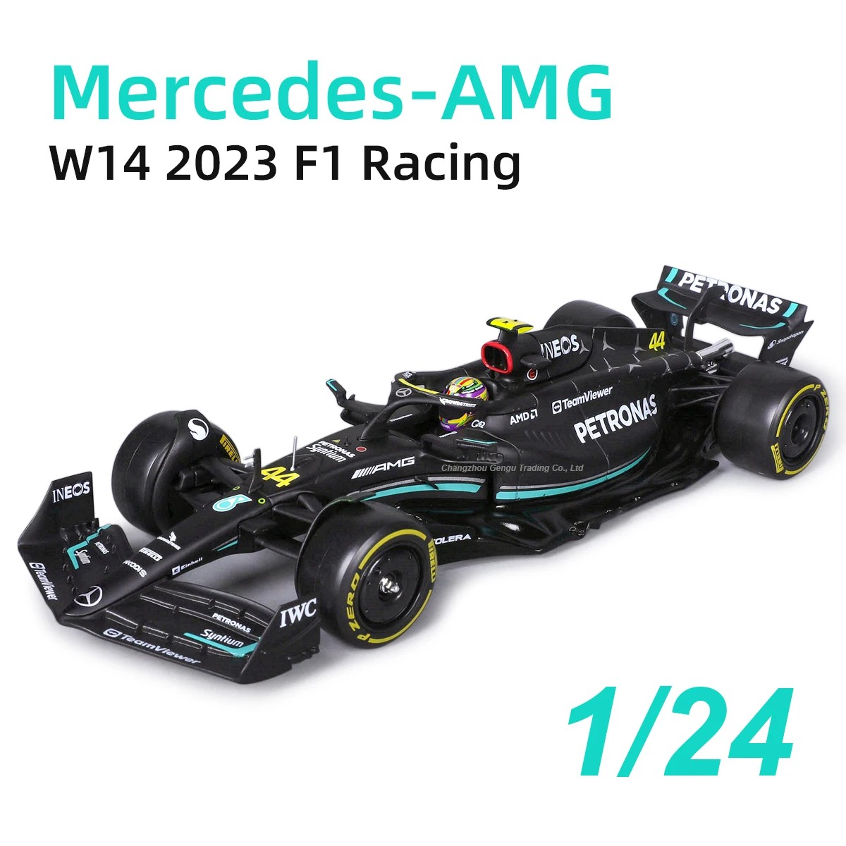 Tankcanvas 1:24 For Mercedes-Amg F1 W14 E 2024 Performance Alloy Miniature Diecast Model Formula Racing Toy