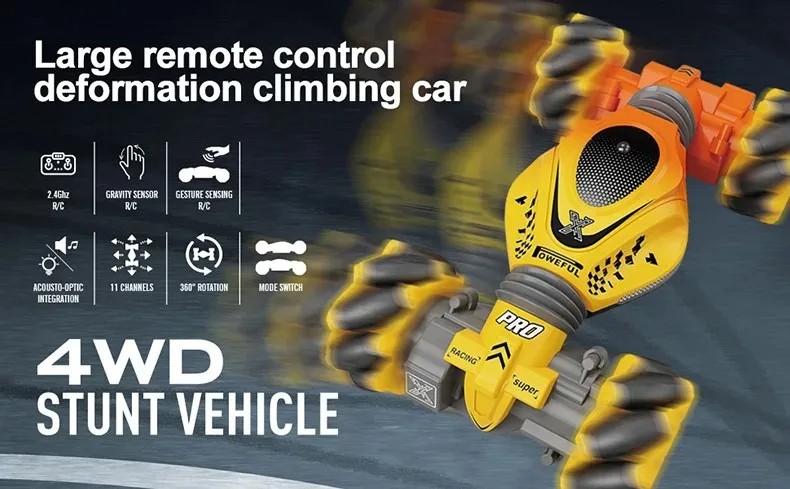 4WD RC Stunt Car 2.4G Radio with 1∕2∕3 Battery Remote Control Cars RC