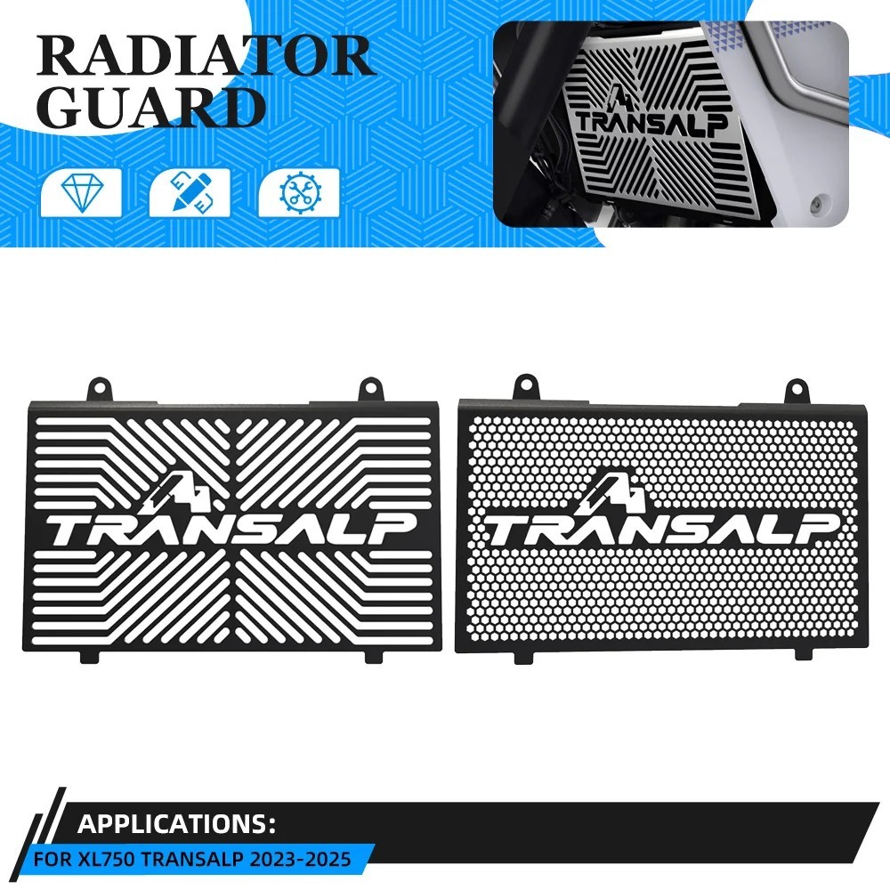 Motorcycle Radiator Grille Guard Cover Protection Mesh For HONDA XL750 TRANSALP 2023-2025-Tankcanvas