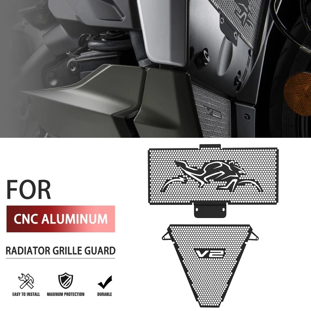 Tankcanvas Motorcycle CNC Radiator Guard Protector Grill Cover Grille Fuel Tank Protection For Ducati Streetfighter V2 2022-2025-Tankcanvas