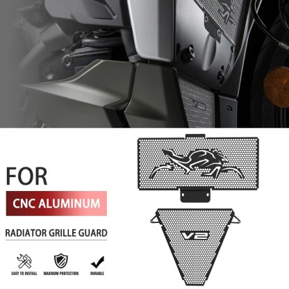 Tankcanvas Motorcycle CNC Radiator Guard Protector Grill Cover Grille Fuel Tank Protection For Ducati Streetfighter V2 2022-2025-Tankcanvas
