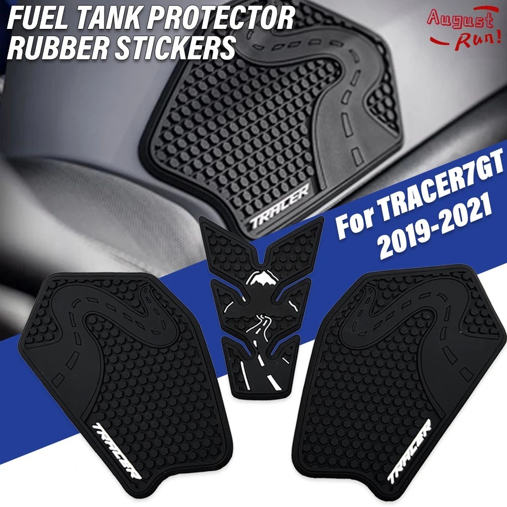Motorcycle Tank Pad Protector Kit Anti-Slip Side Knee Grip Traction Fuel Tank Stickers Fit For YAMAHA TRACER 700 GT 2020 2021 Decorative Sticker-Tankcanvas