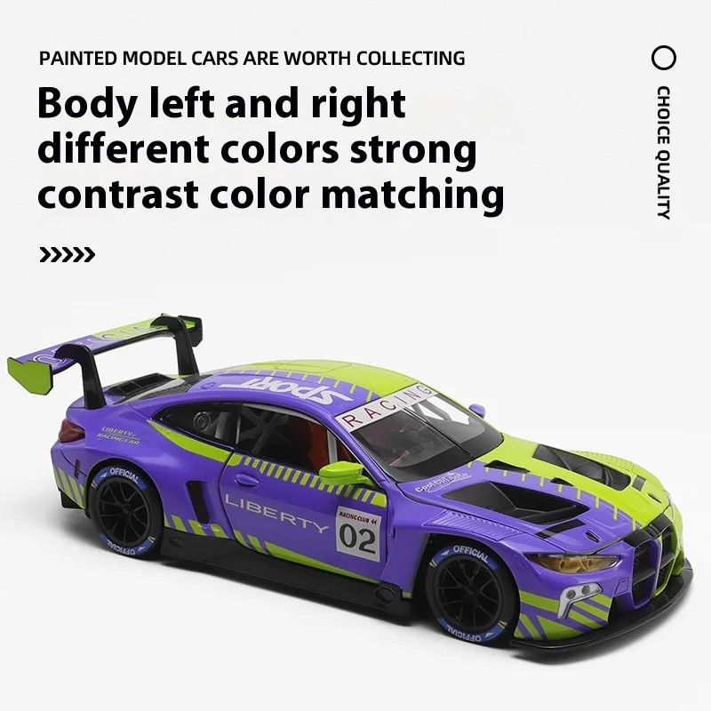 TANKCANVAS-Diecast Model Car 1:24 For BMW M Power Simulation Alloy Static Model