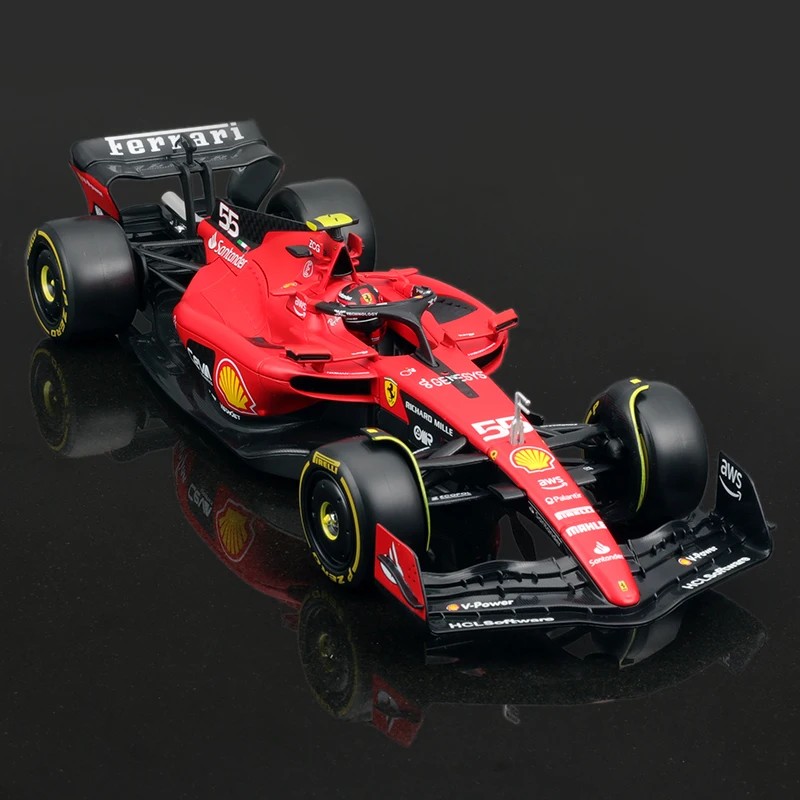 TANKCANVAS-1:24 For Ferrari SF23 Racing 2023 F1 Formula Car Static Diecast Alloy Model With Plastic Driver