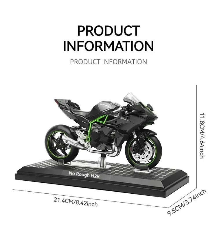 Tankcanvas 1:12 Scale For Kawasaki Motorcycle Die-cast Model Motorcycle Lovers Collectibles Boys Gifts kids toy-Tankcanvas