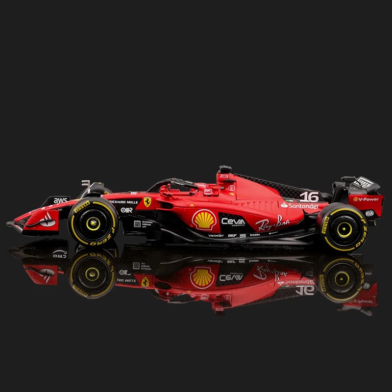 TANKCANVAS-1:24 For Ferrari SF23 Racing 2023 F1 Formula Car Static Diecast Alloy Model With Plastic Driver