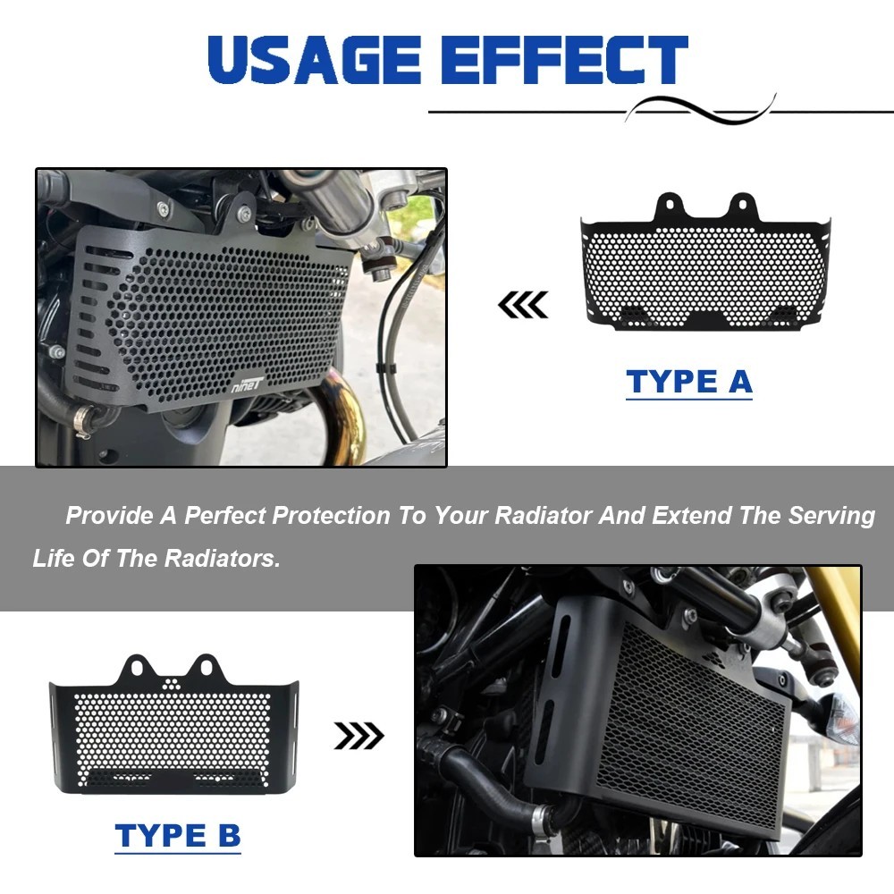 Tankcanvas Motorcycle Accessories Radiator Grille Guard Cover For BMW R NINE T R9T Rninet Scrambler Urban GS Race Pure 2014-2023-Tankcanvas