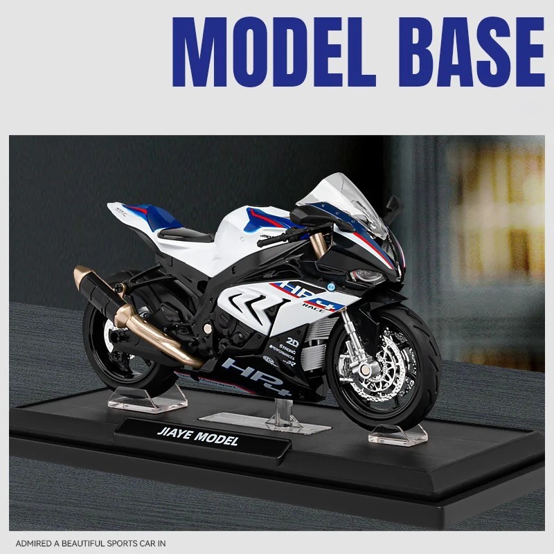 Tankcanvas 1:12 For BMW HP4 Alloy Die Cast Racing Motorcycle Model Vehicle Collection Sound and Light Off Road Autocycle Toys Car-Tankcanvas