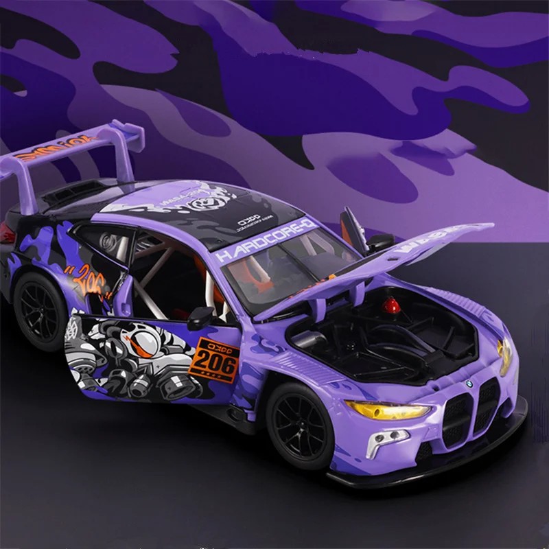 TANKCANVAS-Diecast Model Car 1:24 For BMW M Power Simulation Alloy Static Model