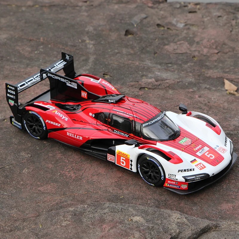 TANKCANVAS-Diecast Model Car 1:24 For Porsche 963 Simulation Alloy Static Model