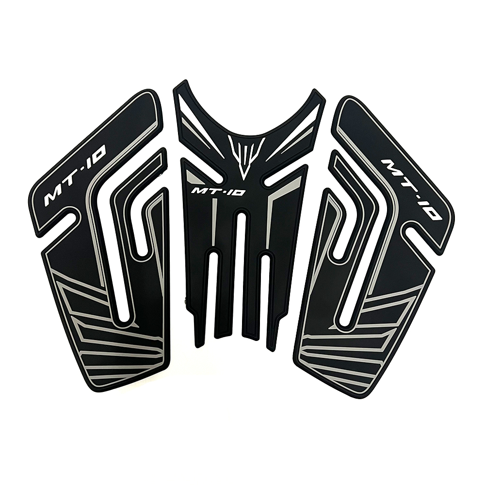 Tankcavas Motorcycle Fuel Tank Pad Protection Kit Sticker Anti-slip Fuel Tank Pad 3D Side Air Knee Grip Traction Pad Suitable for Yamaha MT-10-Tankcanvas