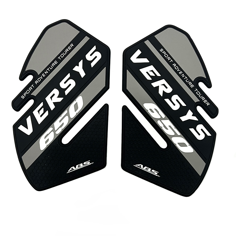Tankcavas Motorcycle Fuel Tank Pad Protection Kit Sticker Anti-slip Fuel Tank Pad 3D Side Air Knee Grip Traction Pad Suitable for Kawasaki Versys 650-Tankcanvas