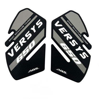 Tankcavas Motorcycle Fuel Tank Pad Protection Kit Sticker Anti-slip Fuel Tank Pad 3D Side Air Knee Grip Traction Pad Suitable for Kawasaki Versys 650-Tankcanvas