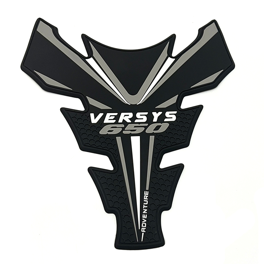 Tankcavas Motorcycle Fuel Tank Pad Protection Kit Sticker Anti-slip Fuel Tank Pad 3D Side Air Knee Grip Traction Pad Suitable for Kawasaki Versys 650-Tankcanvas