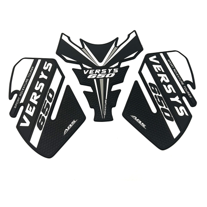 Tankcavas Motorcycle Fuel Tank Pad Protection Kit Sticker Anti-slip Fuel Tank Pad 3D Side Air Knee Grip Traction Pad Suitable for Kawasaki Versys 650-Tankcanvas