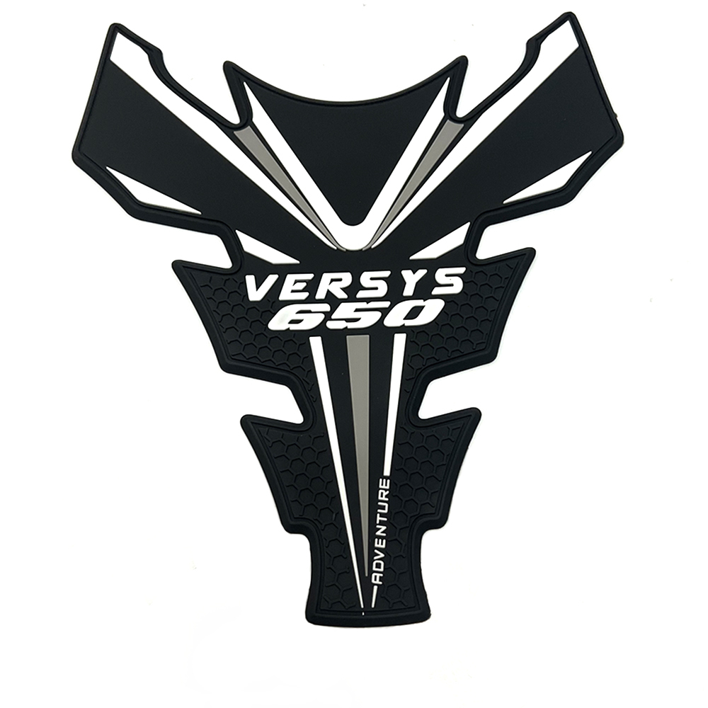 Tankcavas Motorcycle Fuel Tank Pad Protection Kit Sticker Anti-slip Fuel Tank Pad 3D Side Air Knee Grip Traction Pad Suitable for Kawasaki Versys 650-Tankcanvas