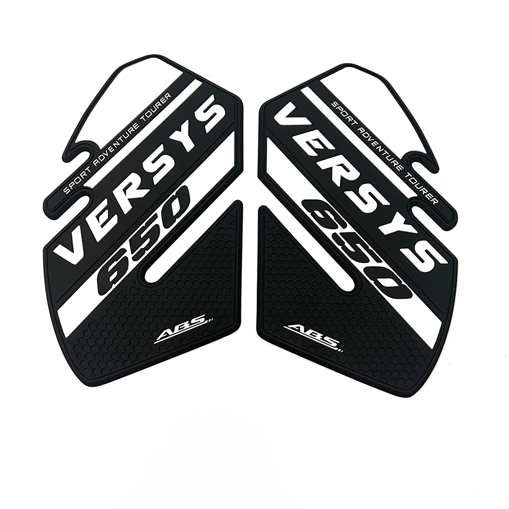 Tankcavas Motorcycle Fuel Tank Pad Protection Kit Sticker Anti-slip Fuel Tank Pad 3D Side Air Knee Grip Traction Pad Suitable for Kawasaki Versys 650-Tankcanvas