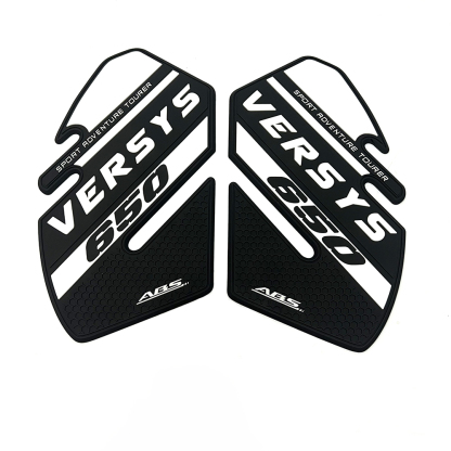 Tankcavas Motorcycle Fuel Tank Pad Protection Kit Sticker Anti-slip Fuel Tank Pad 3D Side Air Knee Grip Traction Pad Suitable for Kawasaki Versys 650-Tankcanvas