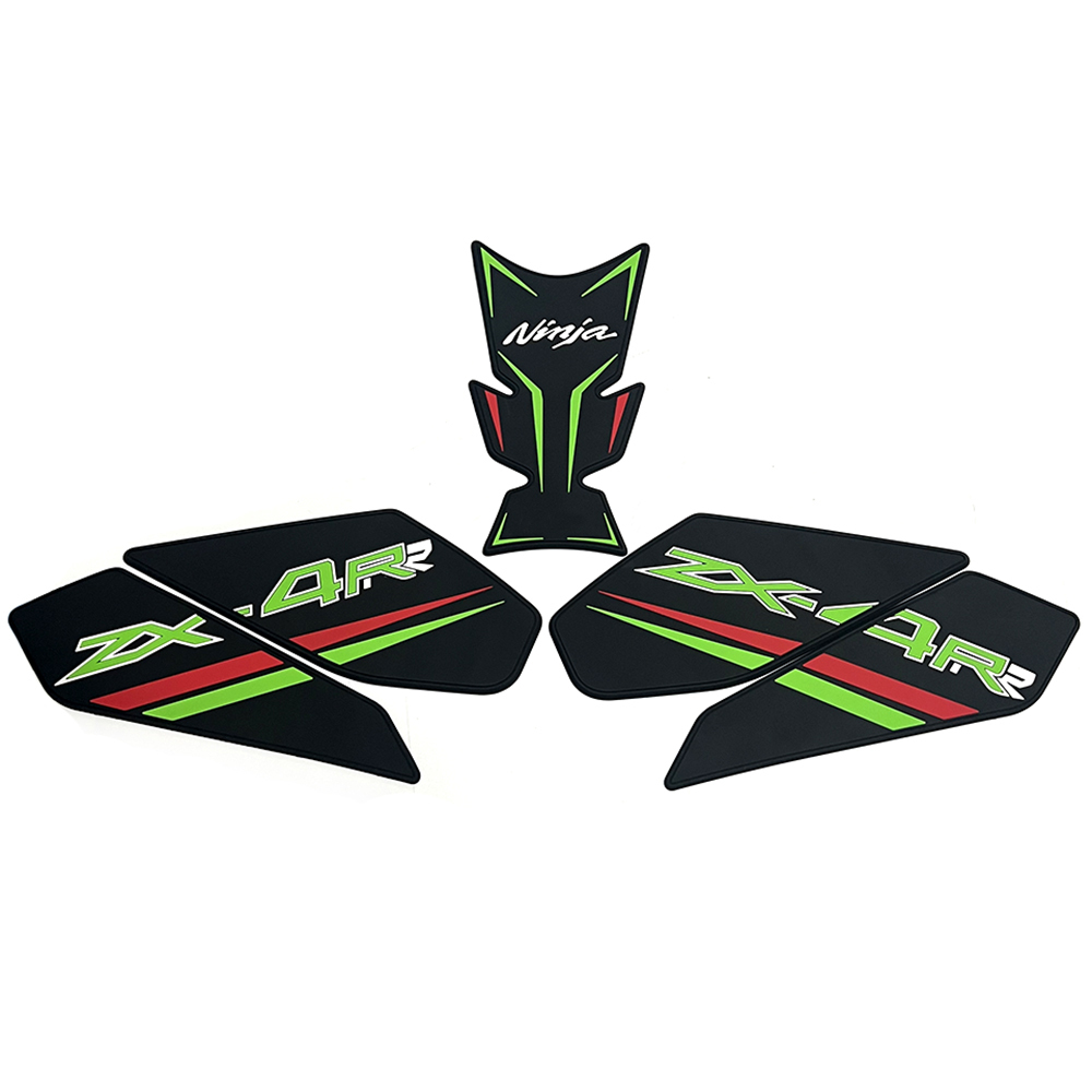 Tankcavas Motorcycle Tank Pad Protector Kit Sticker Anti Slip Fuel Tank Pad 3D Side Gas Knee Grip Traction Pads For Kawasaki Ninja ZX6R ZX-6R 2024-Tankcanvas