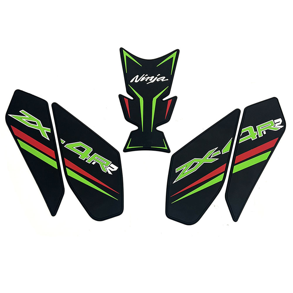Tankcavas Motorcycle Tank Pad Protector Kit Sticker Anti Slip Fuel Tank Pad 3D Side Gas Knee Grip Traction Pads For Kawasaki Ninja ZX6R ZX-6R 2024-Tankcanvas