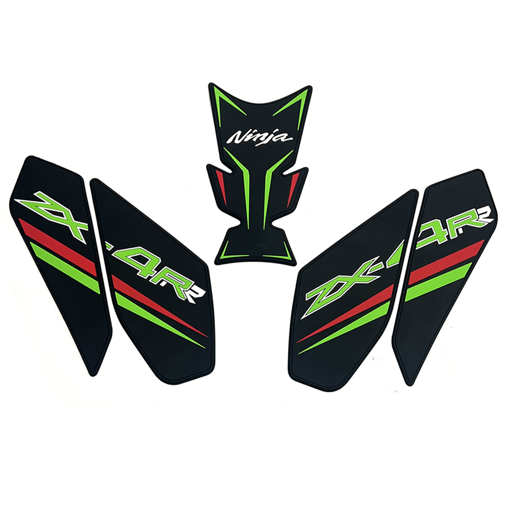 Tankcavas Motorcycle Tank Pad Protector Kit Sticker Anti Slip Fuel Tank Pad 3D Side Gas Knee Grip Traction Pads For Kawasaki Ninja ZX6R ZX-6R 2024-Tankcanvas