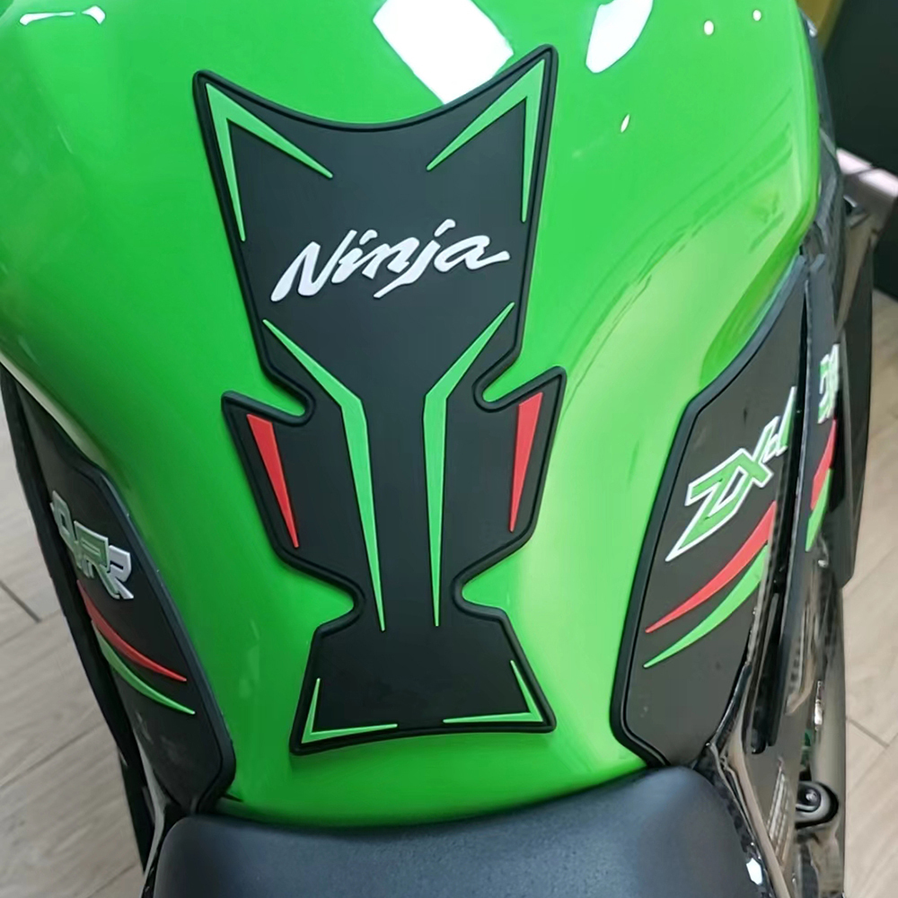 Tankcavas Motorcycle Tank Pad Protector Kit Sticker Anti Slip Fuel Tank Pad 3D Side Gas Knee Grip Traction Pads For Kawasaki Ninja ZX6R ZX-6R 2024-Tankcanvas