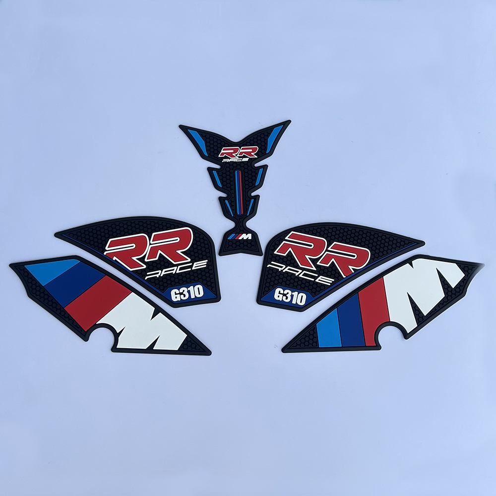 Motorcycle Tank Pad Protector Kit Anti-Slip Side Knee Grip Traction Fuel Tank Stickers Fit For BMW G310 RR Decorative Sticker-Tankcanvas