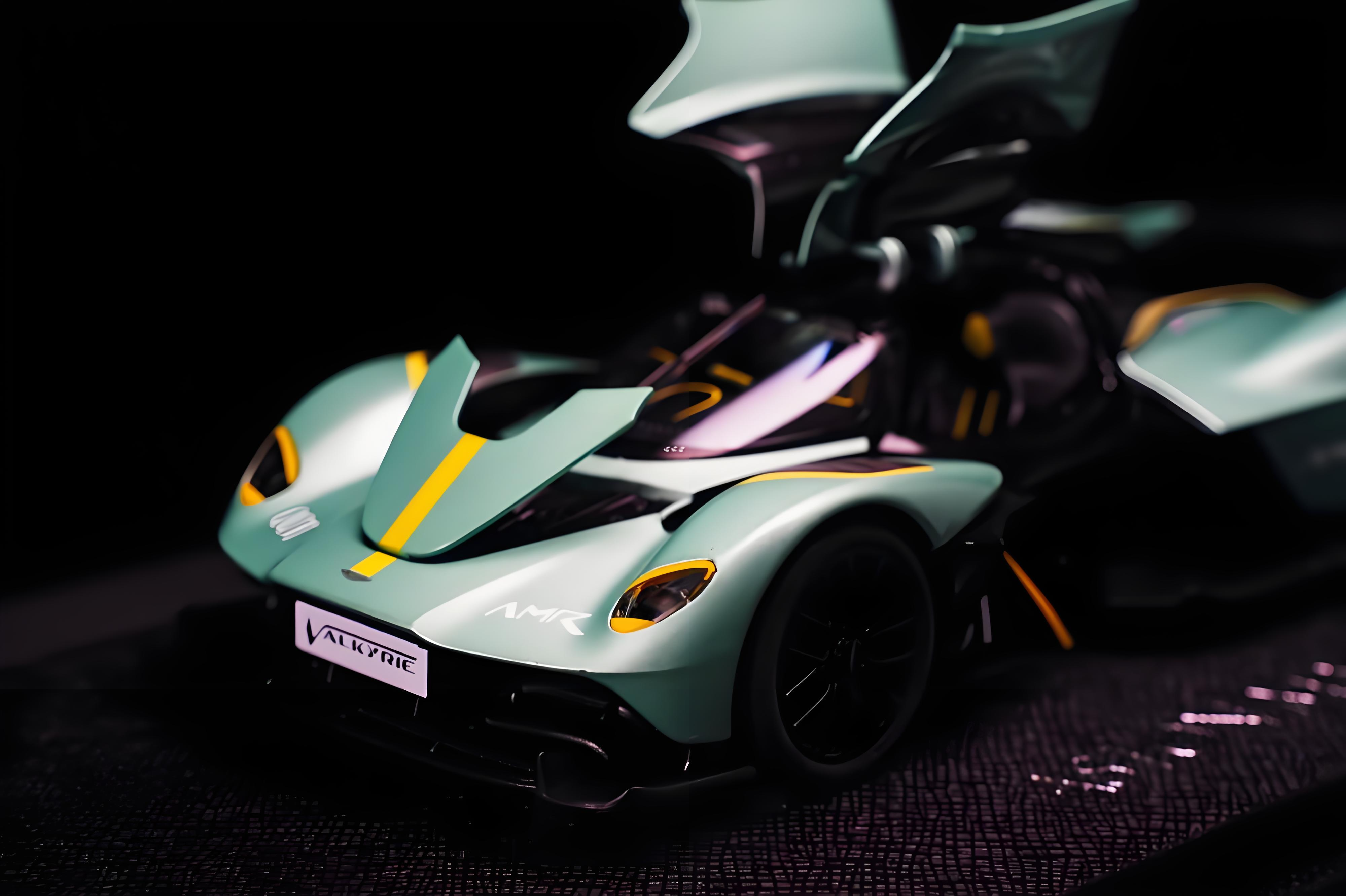 TANKCANVAS-Diecast Model Car For 1:32 Aston Martin Valkyrie Supercar Simulation Alloy Static Model