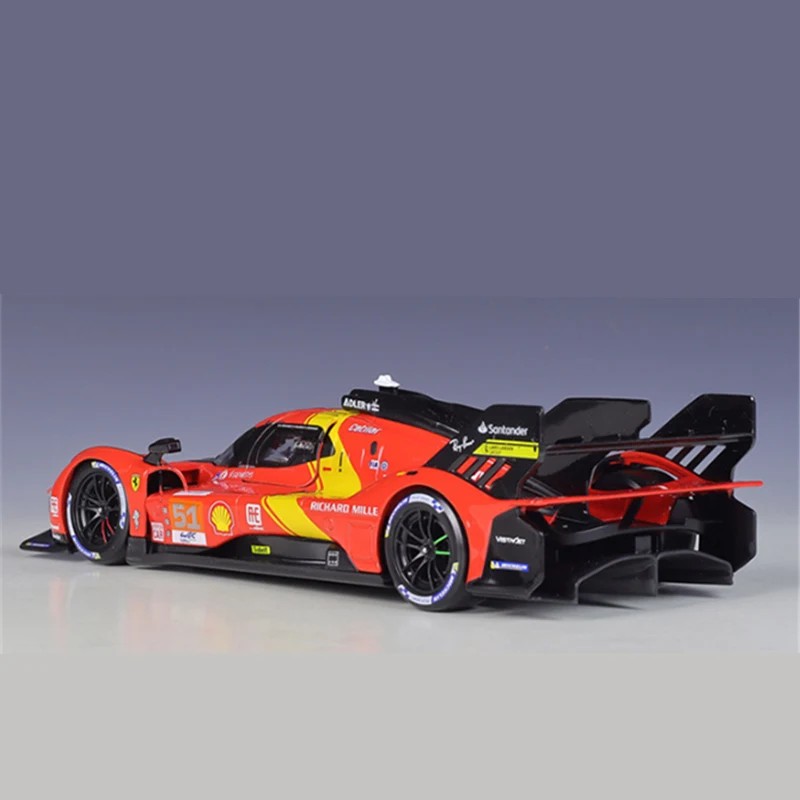 TANKCANVAS-1:18 Ferrari 499P 83# Car Model 2024 Le Mans 24h Racing Alloy Luxury Vehicle Diecast Toy