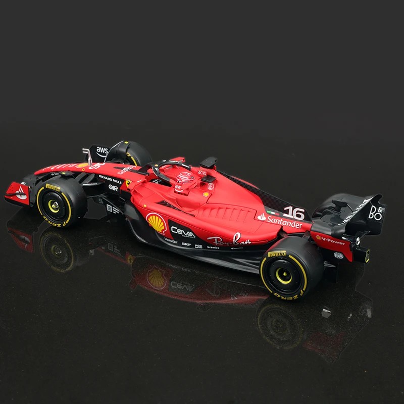 TANKCANVAS-1:24 For Ferrari SF23 Racing 2023 F1 Formula Car Static Diecast Alloy Model With Plastic Driver