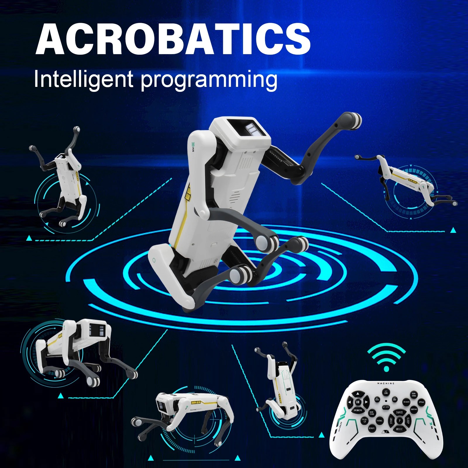 Intelligent remote control robot dog toys