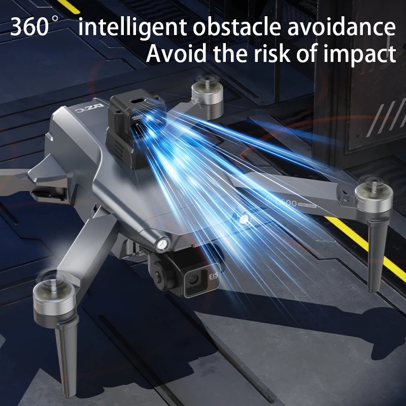 L600 PRO MAX Drone with Large Screen 3-Axis Gimbal 5G GPS 8K HD EIS Camera Obstacle Avoidance Brushless FPV RC Quadcopter