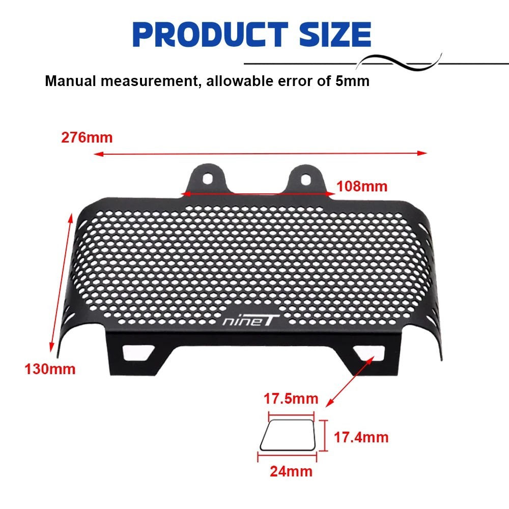 Tankcanvas Motorcycle Accessories Radiator Grille Guard Cover For BMW R NINE T R9T Rninet Scrambler Urban GS Race Pure 2014-2023-Tankcanvas