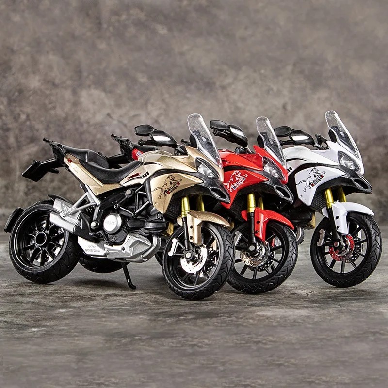 Tankcanvas 1:12 For Ducati MTS Enduro Die Cast Motorcycle Model Toy Vehicle Collection Autobike Shork-Absorber Off Road Autocycle Toys Car-Tankcanvas