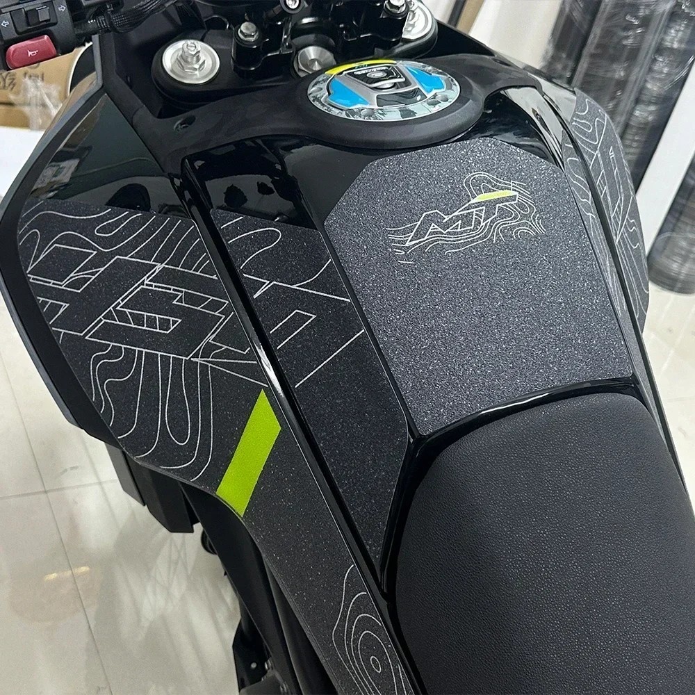 Tankcanvas Motorcycle Tank Pad Protector Sticker Decal Gas Knee Tank Traction Pad Side New Model For CFMOTO 450MT 2024-Tankcanvas
