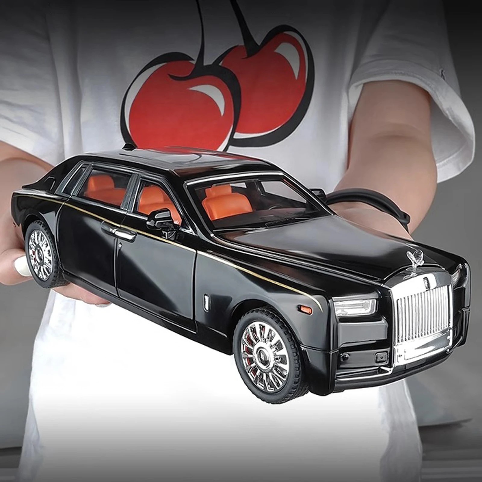 TANKCANVAS-Diecast Model Car For 1:18 Rolls-Royce Phantom Supercar Simulation Alloy Static Model