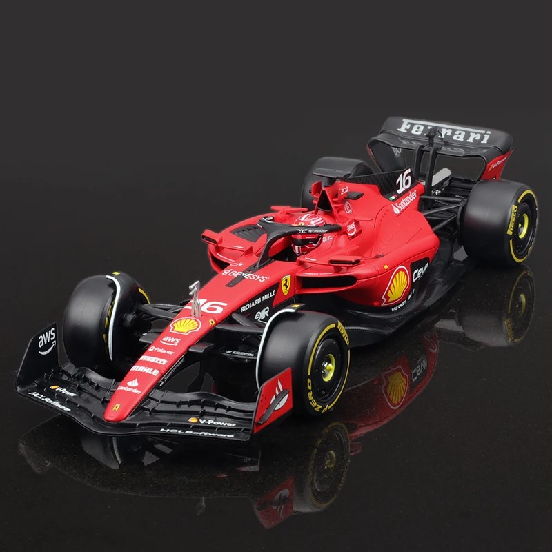 TANKCANVAS-1:24 For Ferrari SF23 Racing 2023 F1 Formula Car Static Diecast Alloy Model With Plastic Driver