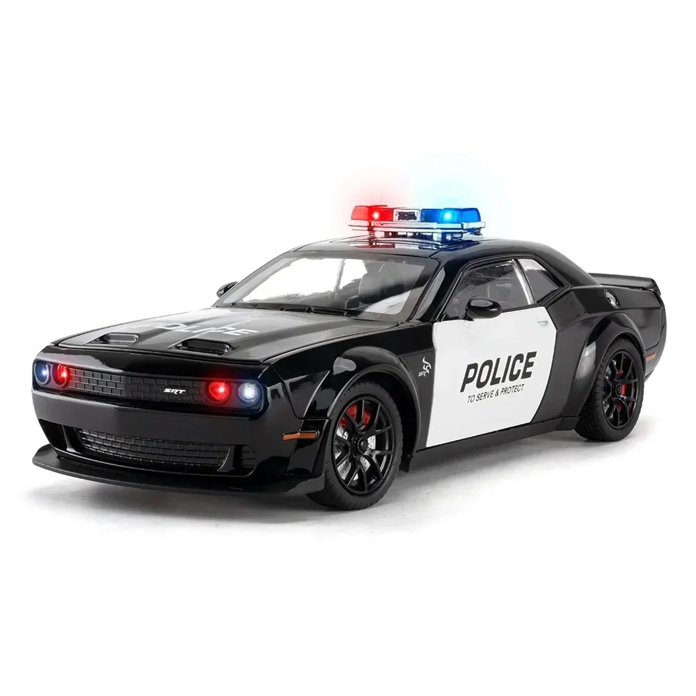 TANKCANVAS-Diecast Model Car For 1:24 Dodge Challenger Hellcat SRT Simulation Alloy Static Model