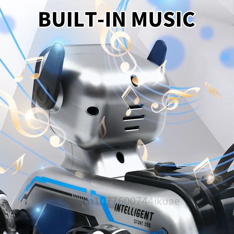 Intelligent remote control eight wheeled robot dog